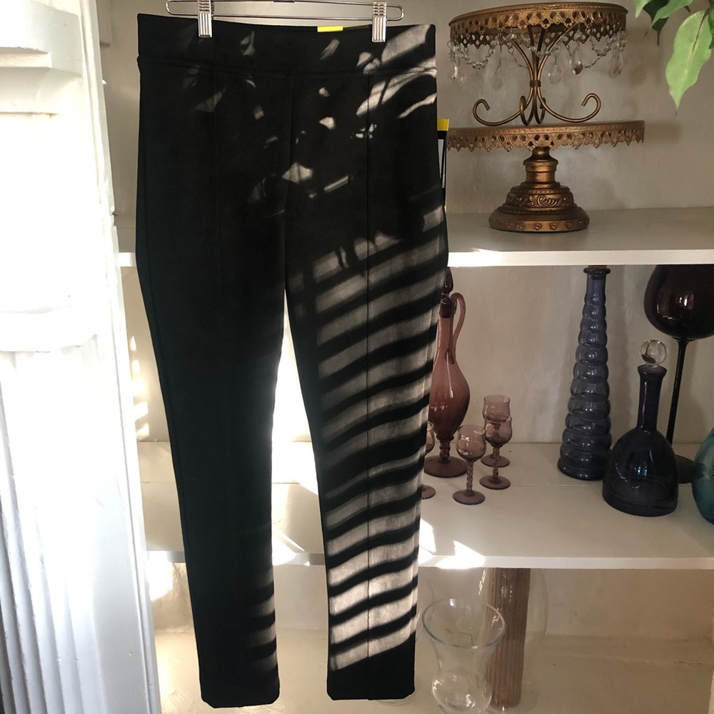Andrew Marc Black Sueded Leggings